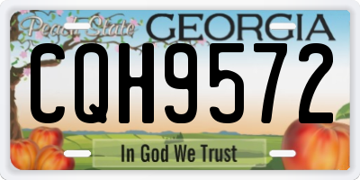GA license plate CQH9572