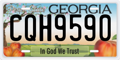 GA license plate CQH9590