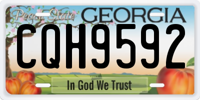 GA license plate CQH9592