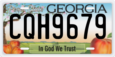GA license plate CQH9679