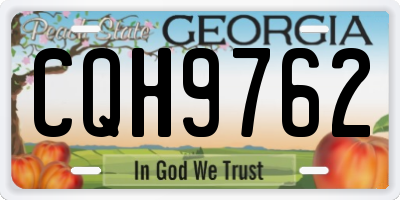 GA license plate CQH9762