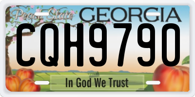 GA license plate CQH9790