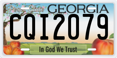GA license plate CQI2079