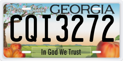 GA license plate CQI3272
