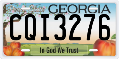 GA license plate CQI3276
