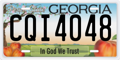 GA license plate CQI4048