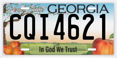 GA license plate CQI4621