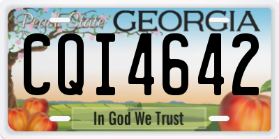GA license plate CQI4642
