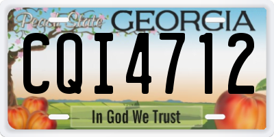 GA license plate CQI4712