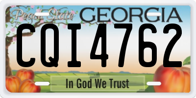 GA license plate CQI4762