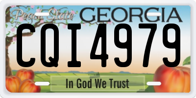 GA license plate CQI4979