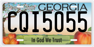GA license plate CQI5055