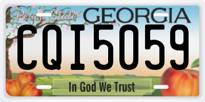 GA license plate CQI5059