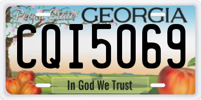 GA license plate CQI5069