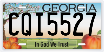 GA license plate CQI5527