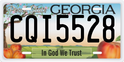 GA license plate CQI5528