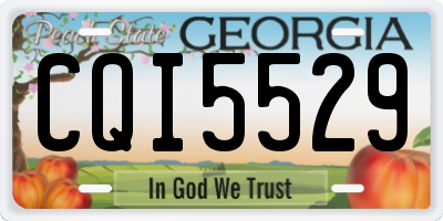 GA license plate CQI5529