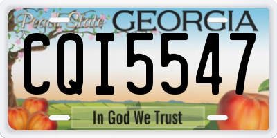 GA license plate CQI5547