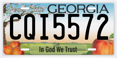 GA license plate CQI5572