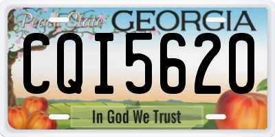 GA license plate CQI5620