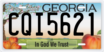 GA license plate CQI5621