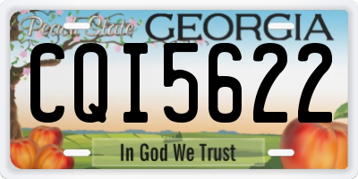 GA license plate CQI5622