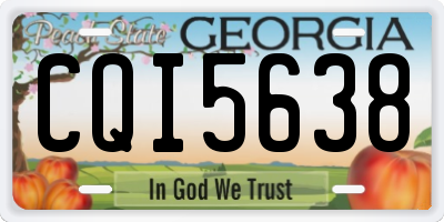 GA license plate CQI5638