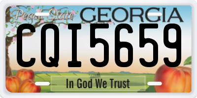 GA license plate CQI5659