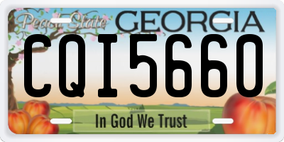 GA license plate CQI5660