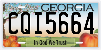 GA license plate CQI5664