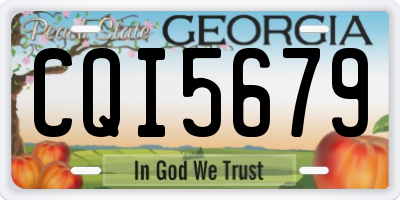 GA license plate CQI5679