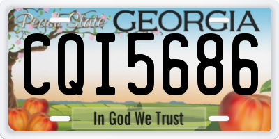 GA license plate CQI5686