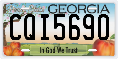 GA license plate CQI5690