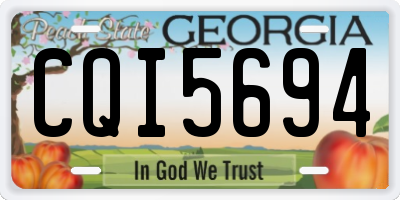GA license plate CQI5694