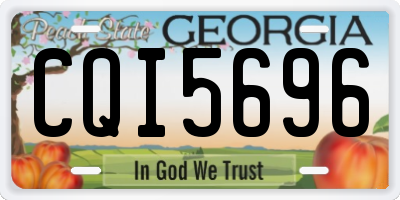 GA license plate CQI5696