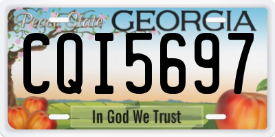 GA license plate CQI5697