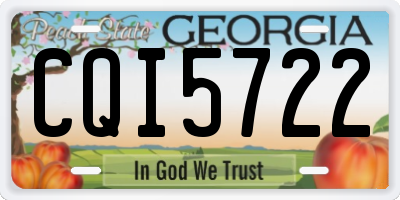 GA license plate CQI5722