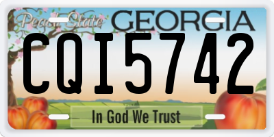 GA license plate CQI5742