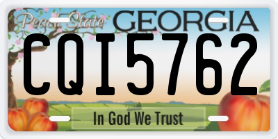 GA license plate CQI5762