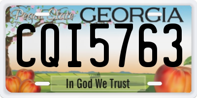 GA license plate CQI5763