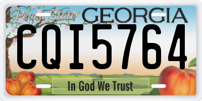 GA license plate CQI5764