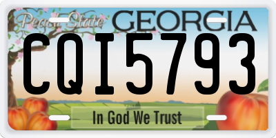 GA license plate CQI5793