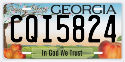 GA license plate CQI5824