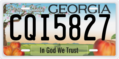 GA license plate CQI5827