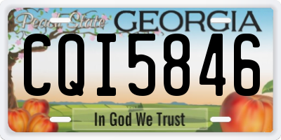 GA license plate CQI5846