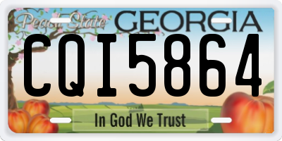 GA license plate CQI5864