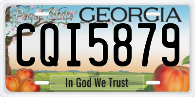 GA license plate CQI5879