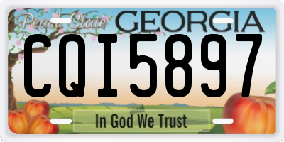 GA license plate CQI5897