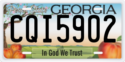 GA license plate CQI5902