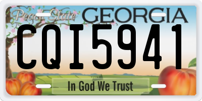 GA license plate CQI5941